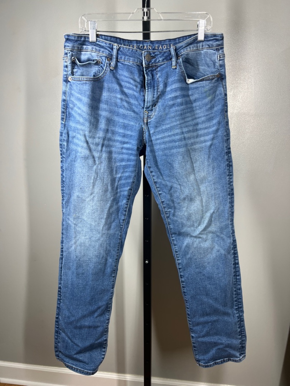 American Eagle Outfitters Men's Light Blue Straight Jeans 36x32
